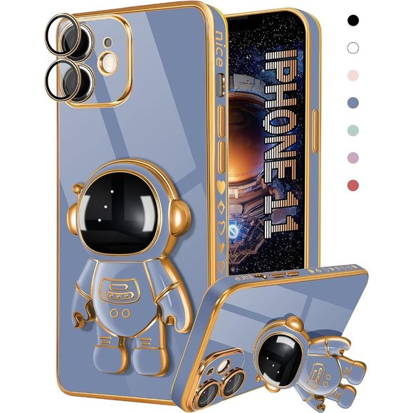 Not specified Other - for iPhone 11 Case Astronaut Cute Girls Women Girly Unique Blue Phone Cases